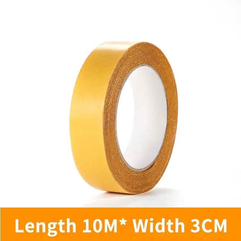 

10 м прочная фиксация двухсторонней тканевой ленты, полупрозрачная сетка, водостойкий супербесследный клей для ковров высокой вязкости 10m*3cm