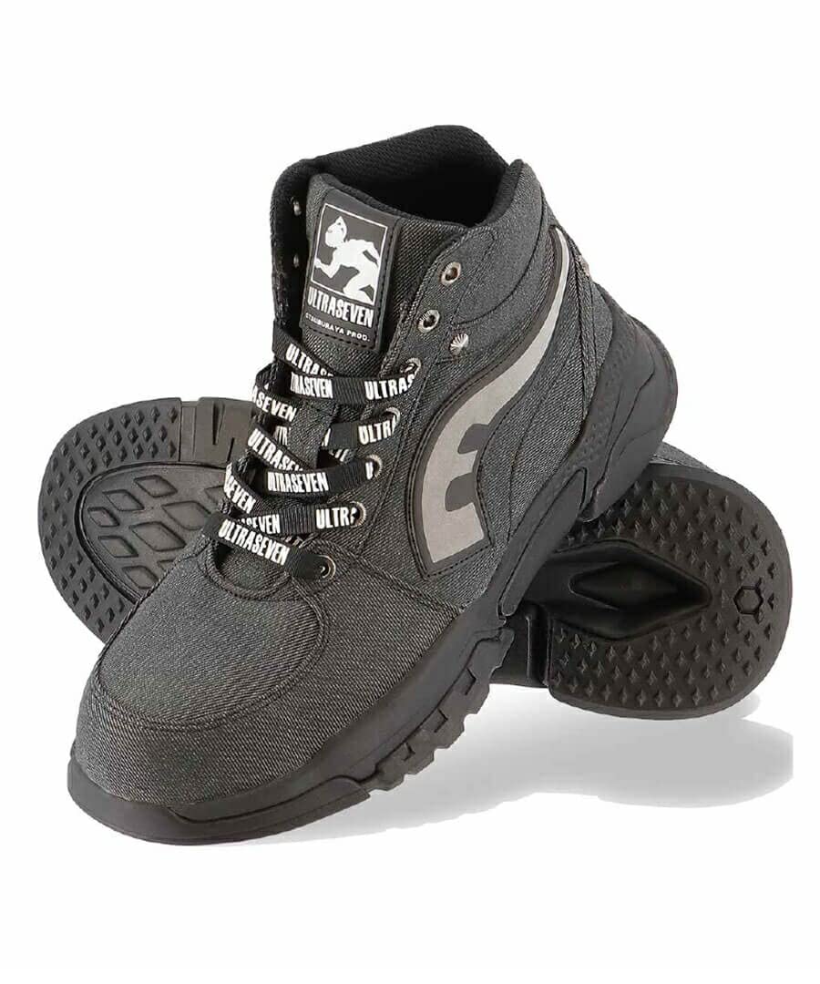 

Кроссовки Koshin Rubber Ultra Seven UT-12 Черный Деним, Размер 26 см, с полимерным подноском, для мужчин