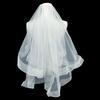 Delicate Wedding Bridal Lace Veil with Pearl/ Bowknot Girls Bride Veil Long Tulle Wedding Tiaras for Marriage Women