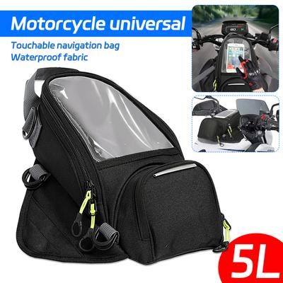 900D Waterproof Motorcycle Fuel Bag Mobile Phone Navigation Tank Riding Bag For GIVI Multifunctional Small Oil Reservoit Package