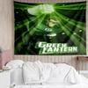 Green Lantern Print Tapestry, Backdrop, Easy Setup, Ideal for Bedroom, Office & Living Room, with Aesthetic Wall Hanging Decor.
