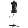 VidaXL Adjustable Dress Mannequin for Women Black S Size 33-40