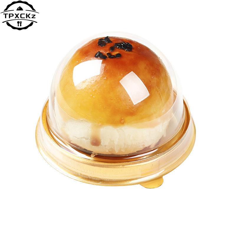 Clear Plastic Cake Boxes And Packaging Box Moon Cake Box Egg-Yolk Puff Blister Box Baking Decor Storage Container Dome Box