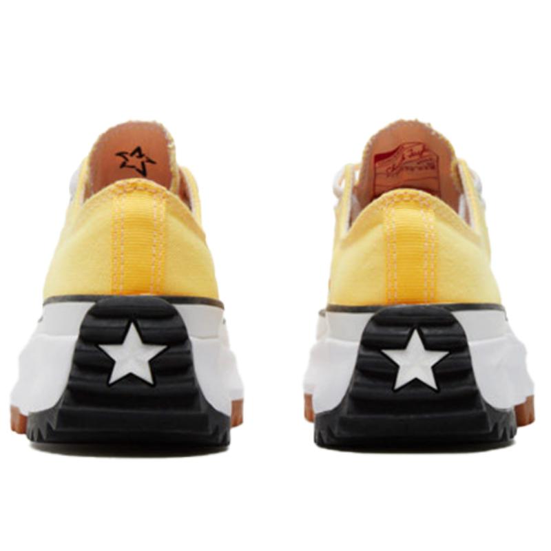 Converse Run Star Hike Trendy Retro Casual Low-top Canvas Shoes Unisex Lemon Yellow