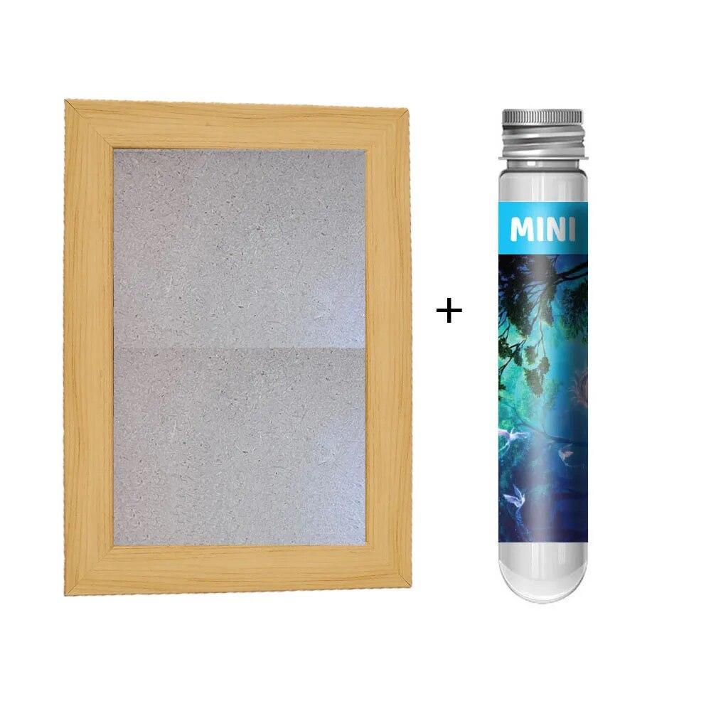 

Фэнтезийный единорог + фоторамка 150 Мини-пазл для пробирок Всемирно известная серия картин Пазл для путешествий YC-M белый