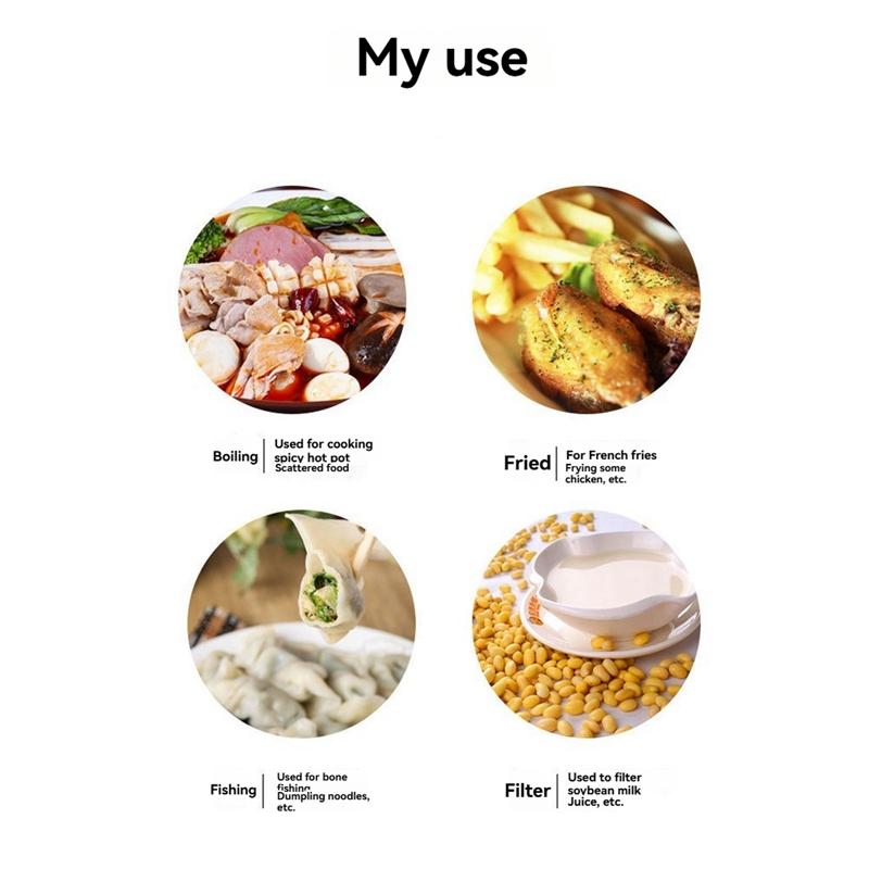 Good-Folding Fry Basket Mesh Container 7 Inch Foldable Deep Fryer Basket With Handle For Frying And Food Presentation