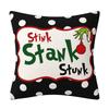 4pcs Grinch Christmas Pillow Covers for Christmas Home Decorations, 45x45cm