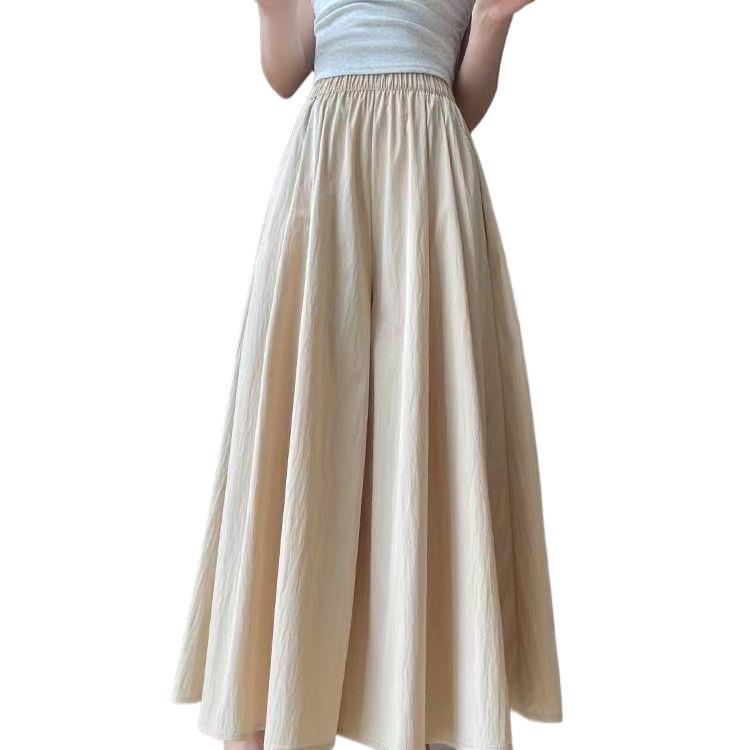 Plus Size Women's High-Waisted Wide-Leg Casual Summer Pants