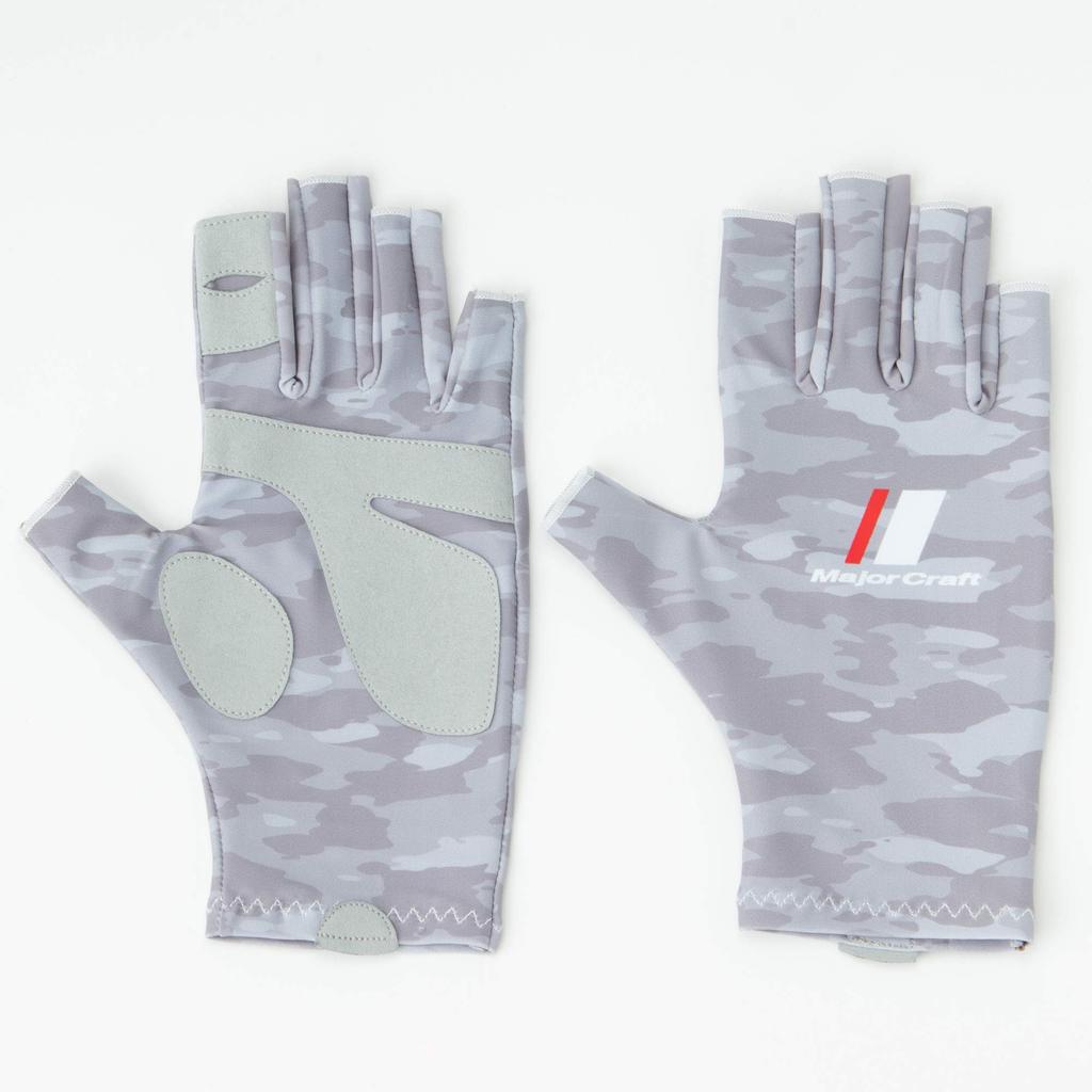 Major Craft UV Protection Summer Light Gray Size for Fishing Gloves, Camo, LL, SG-LL20LGY,