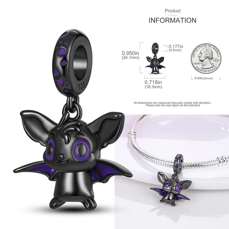 Copper Christmas Halloween Pumpkin Pendant Charms Beads Fit Original Bracelet Necklace For Women Diy