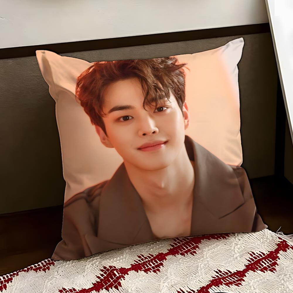Korean Actor SSong KKang Cushion Cover Reversible Soft Durable Pillow Cover Home Car MultiScene Use for Daily Comfort