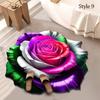 Soft Peony Floor Mat Non-slip Bathroom Floor Mat Door Gasket  for Living Room Tea Table Bedside