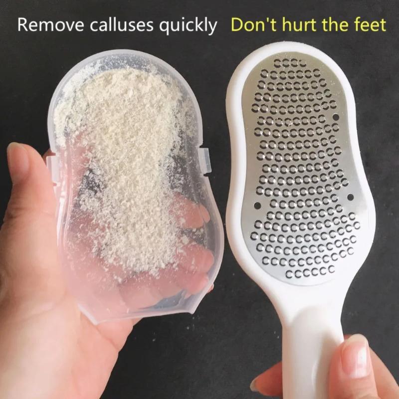 1PCS Pedicure File Reusable Stainless Steel Exfoliator To Remove Dead Skin Foot Calluses Thick Leather Heel Pedicure Care Tool