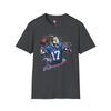 Herr- och damt-shirts Josh Allen GOAT T-shirt – Fira Buffalos Stjärn-QB