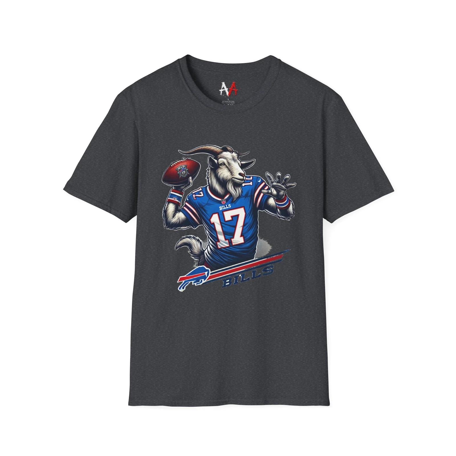 Men s and Women s T-shirts Josh Allen GOAT T-Shirt – Celebrate Buffalo’s Star QB L