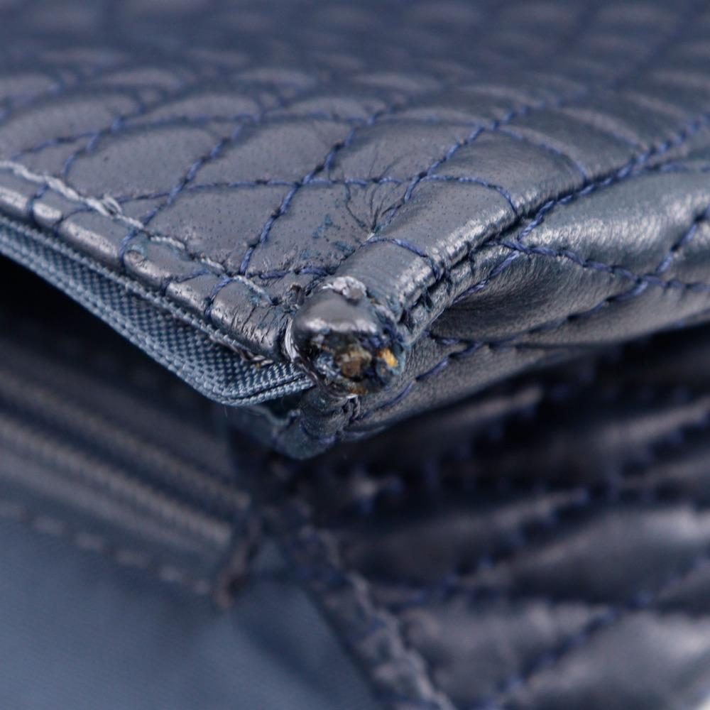 Bally ChainShoulder Shoulder Bag Quilting Black Leather Women Used