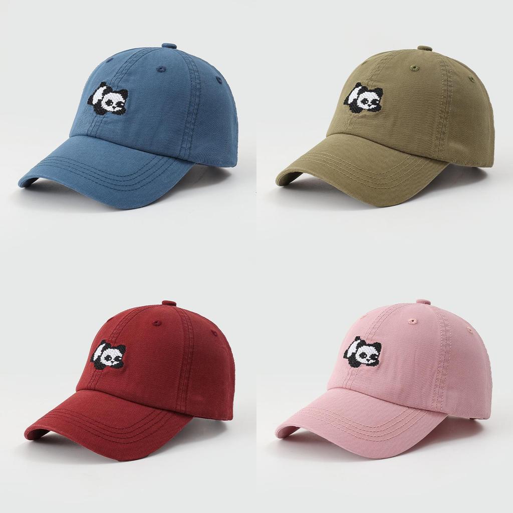 Bestickte Panda-Baseballkappe mit Sonnenschutz für den Sommer, Freizeitkleidung