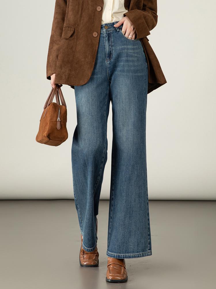 High Waist Retro Bootcut Jeans for Women 2025 - Slimming, Nostalgic, Micro Flare Long Pants