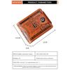Men's Wallet Pattern Ultra-light PU Bag Multi-function Retro Multi-card Position