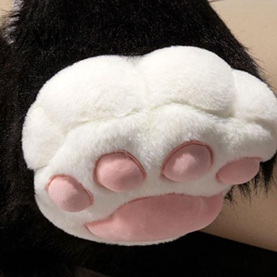 Plush Animal Paw Gloves 1Pc Glove Boot Furry Shoe Fuzzy Cute Cosplay Paws Cat Accessories for Costume Parties Theme