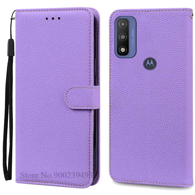 

Для Moto G Pure Case Moto GPure кожаный флип-кошелек чехол для Motorola G Pure XT2163-4 телефон чехол силиконовый чехол Coque Fundas For Moto G Pure светло-фиолетовый