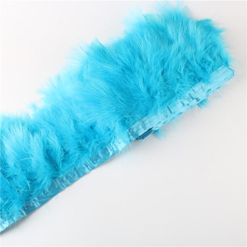 Feather2 Meter Fluffy Marabou Feathers Trim Fringe Wedding Dress Turkey Feather Ribbon Plumes Carnival Accessories Decorative Crafts