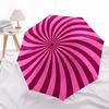 1pc Spiral Pattern Automatic Folding Umbrella - 8-Rib Compact Travel Umbrella Durable & Portable for Outdoor Use, Perfect Gift013
