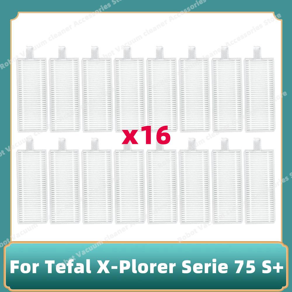 Compatible For Tefal Rowenta X-plorer Serie 75S RR8577WH / 75S+ RG8597W Roller Main Side Brush Hepa Filter Mop Cloth Parts