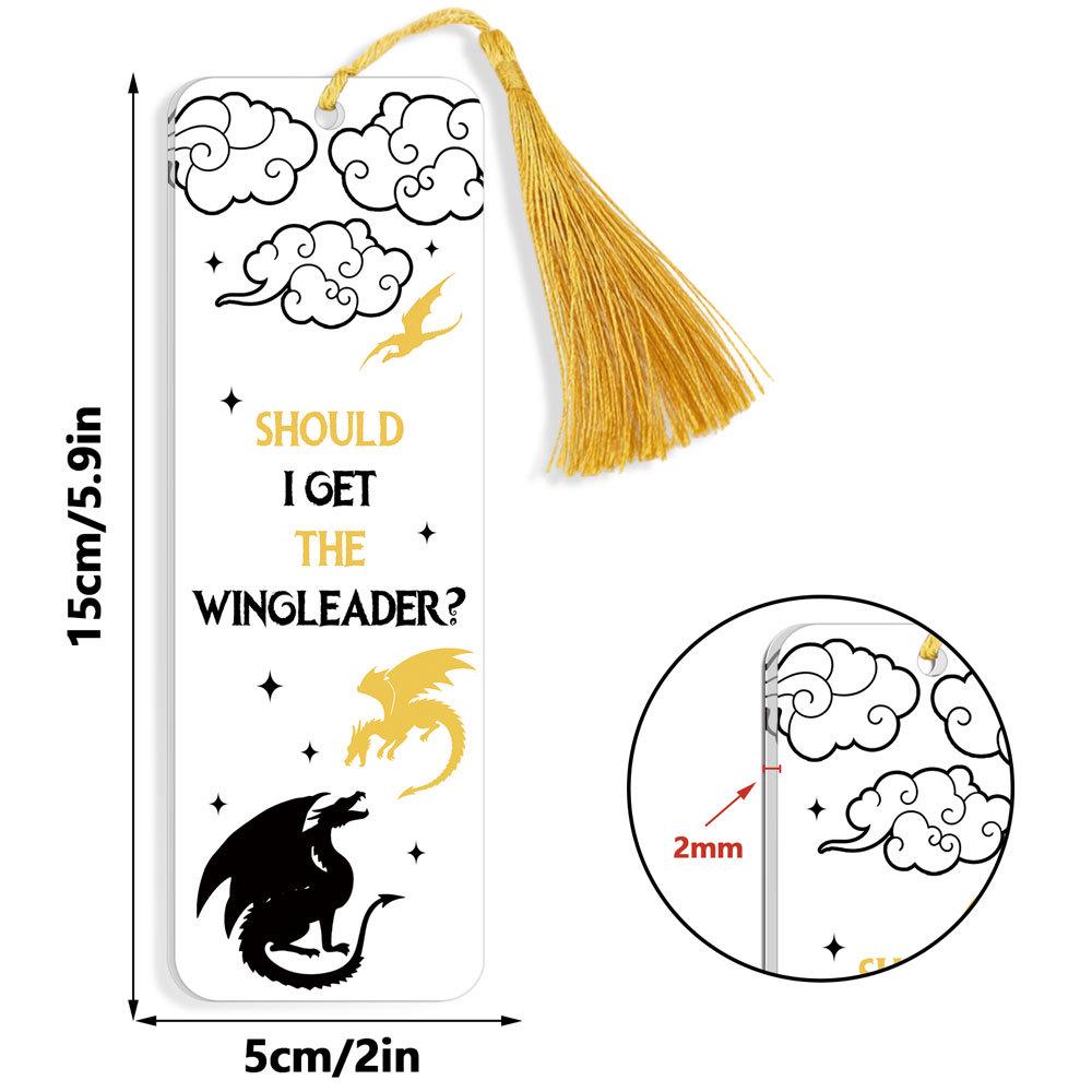 Akrylowa zakładka do książek Smok Czteroskrzydły: Kreatywna i spersonalizowana dekoracja prezentu