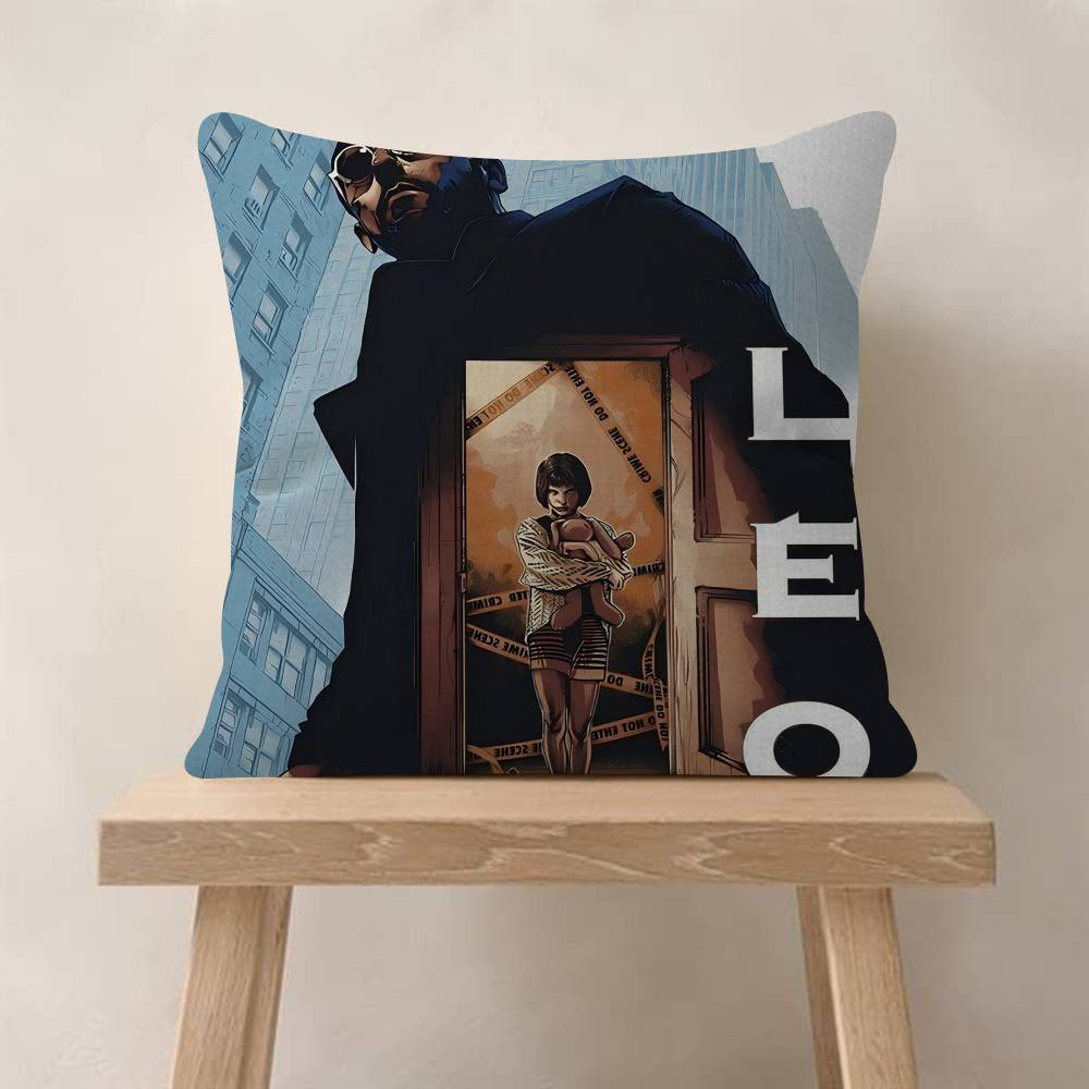 Classic Movie Leon The Professional Cushion Cover Pillowcase Upholstery Sofa Throw Pillow Home Decor Pillowcas