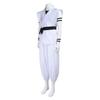 White Kung Fu Suit With Tattoo Stickers Ryomen Sukuna As Megumi Showdown Cosplay Costume Full Set