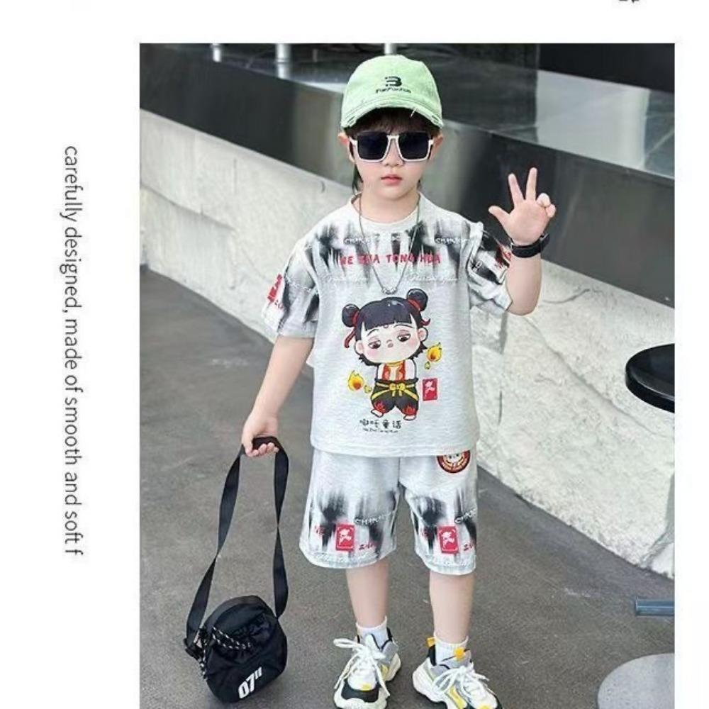 Летний комплект Nezha с коротким рукавом для мальчиков 150