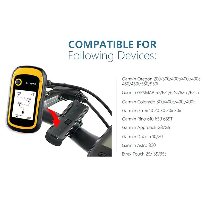 Fahrrad Motorrad Lenker GPS Halterung Halter für Garmin Etrex 10/20/30 Oregon Colorado Gpsmap62/62S/62St