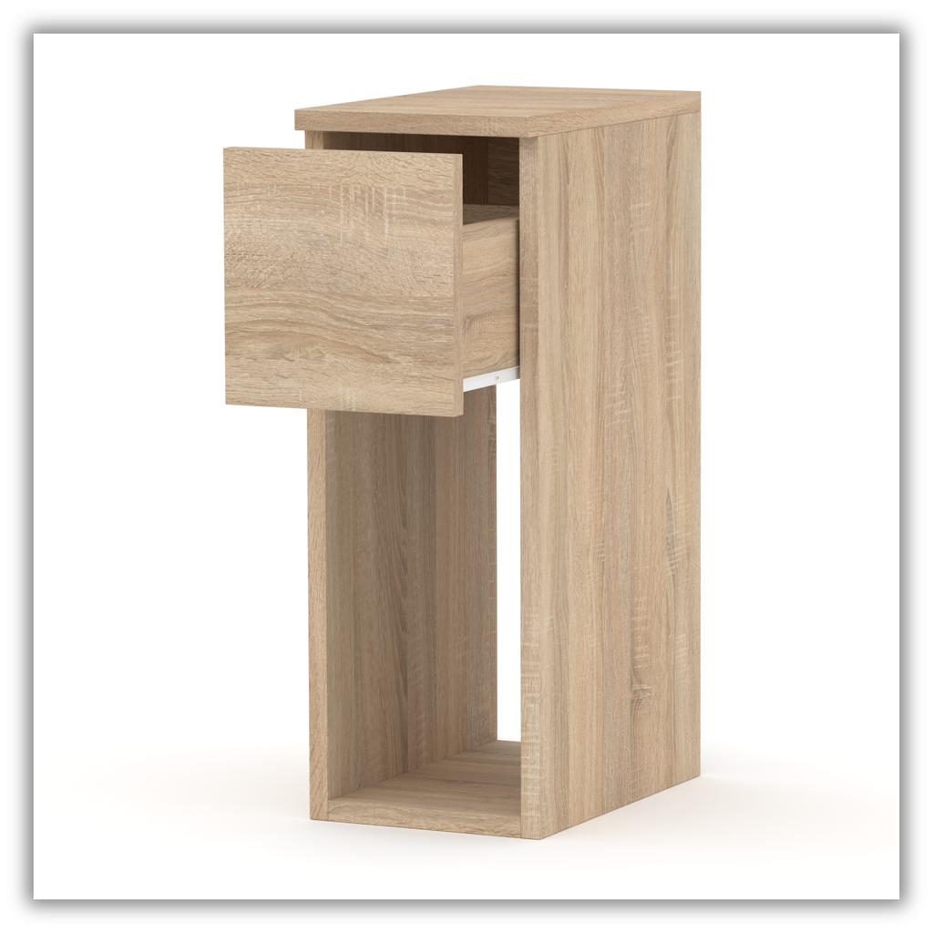 Bedside Cabinet Sonoma Oak Narrow 20 Cm Bedside Table With 1 Drawer For Bedroom