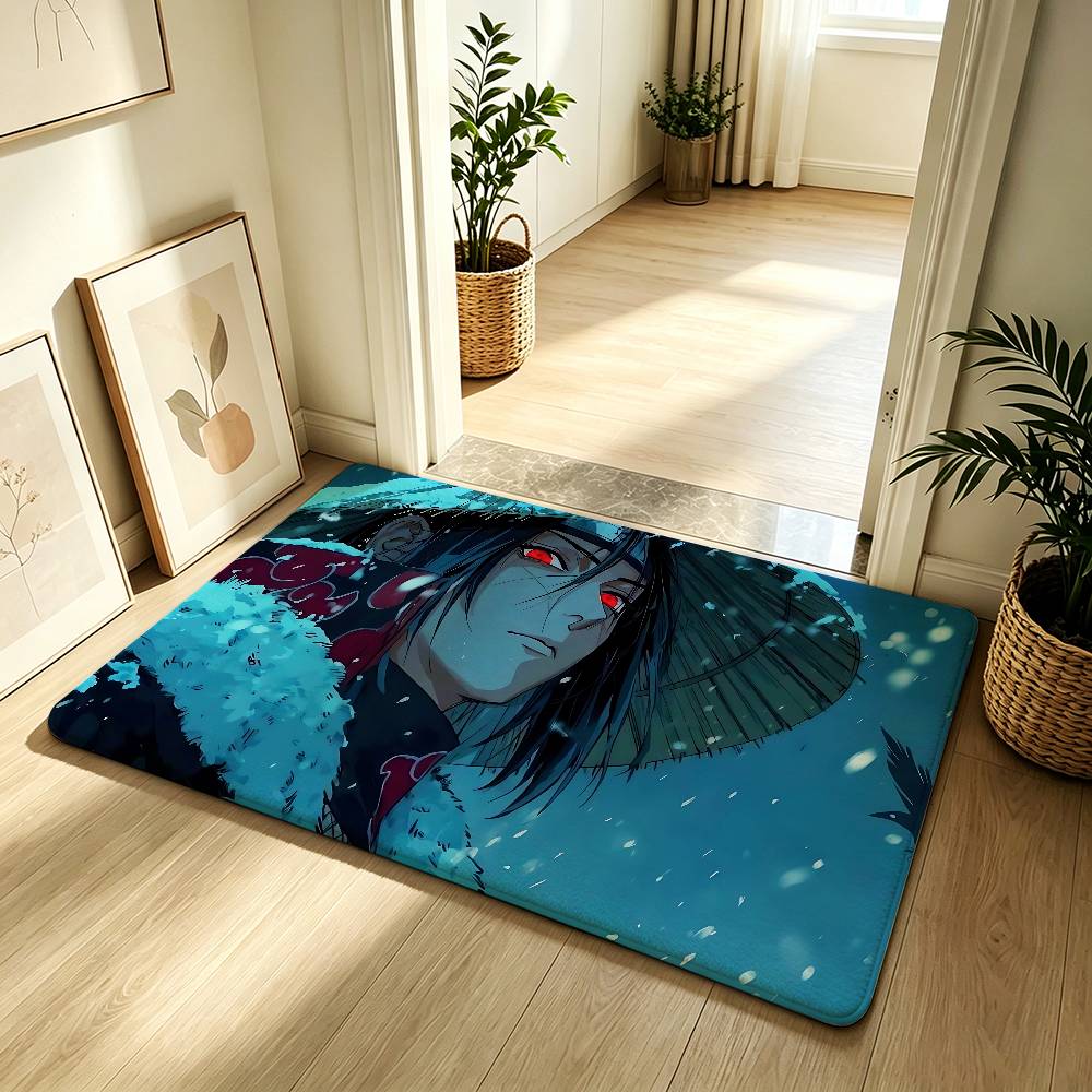 Anime N-narutoS Classic Carpet Bathroom Anti-slip Mat Door Mat Home Decoration Mat Entrance Door Mat Scratch-resistant Door Mat