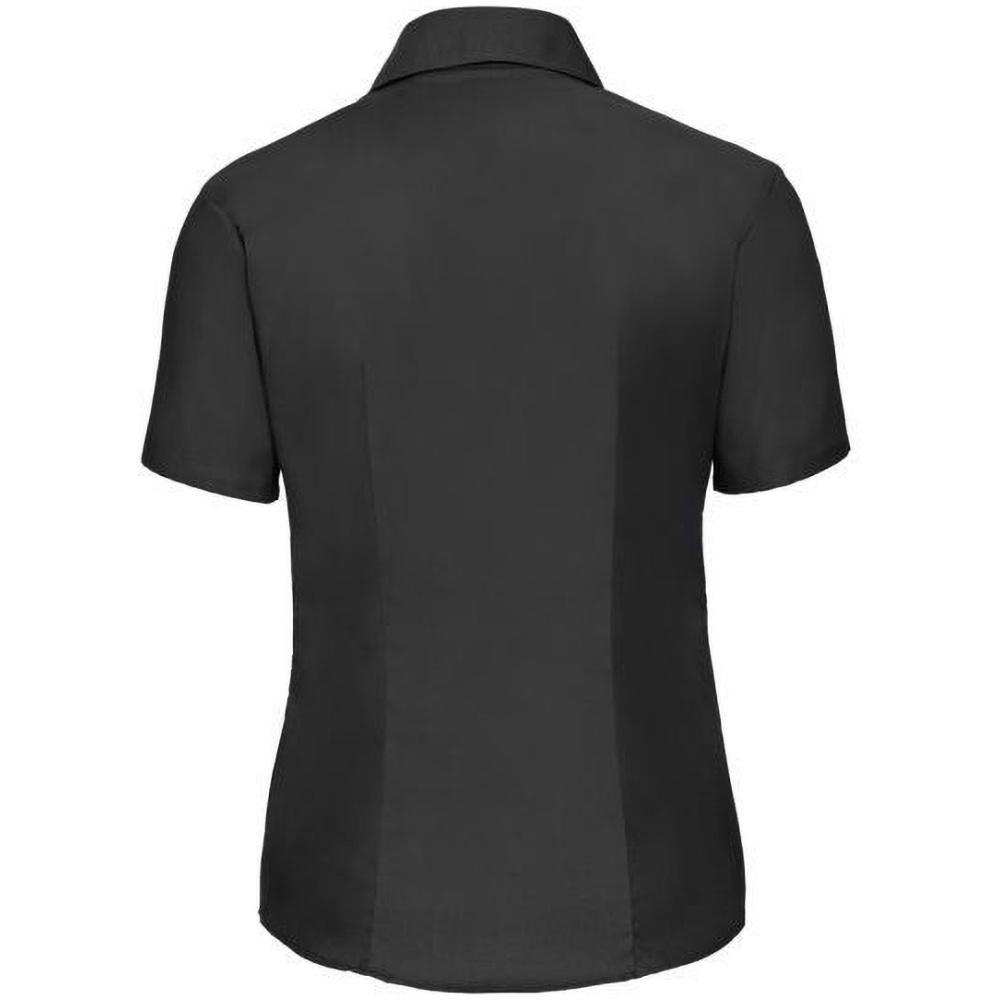 Russell Collection Ladies/Womens Short Sleeve Easy Care Oxford Shirt