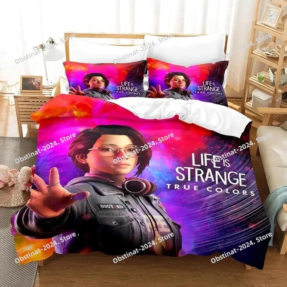 Game Life is Strange Before the Storm Bedding Set Printed Duvet Cover Sheet Pillowcase Bed Soft Quilt Cover Full Queen King Size