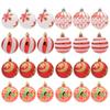 6/12pcs Delicate Christmas Tree Pendant 6cm Hanging Ornament DIY Supplies Christmas Ball  Holiday