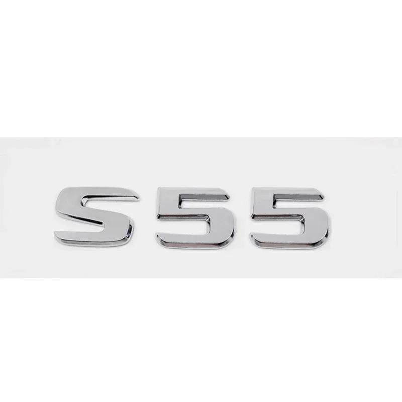 ABS Car Stickers Tail Box Letters Emblem for Mercedes Benz S55 S63 S200 S220 S250 S260 S300 S320 S350 Rear Trunk Badge Decals DY6