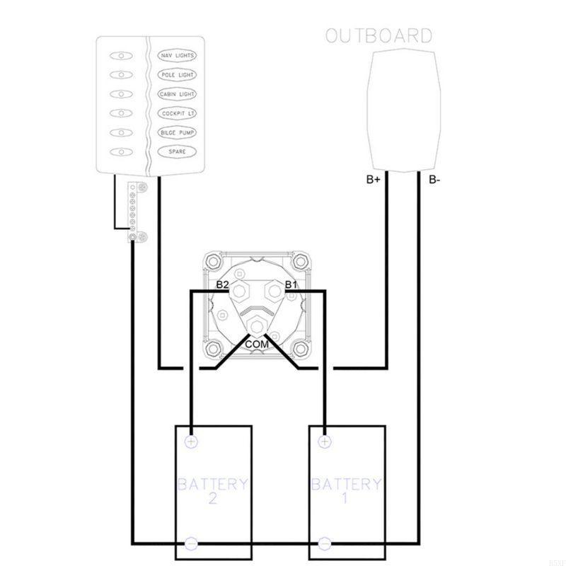 2025 New Battery Switch Battery Disconnect Isolator 4 Position Switch Boat 1000A 8mm