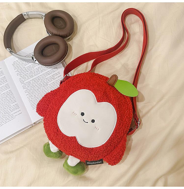 Schoolbag New High-value Fresh and Sweet Cute Apple Backpack Kindergarten Grades 1-1 Lightweight Large-capacity Backpack