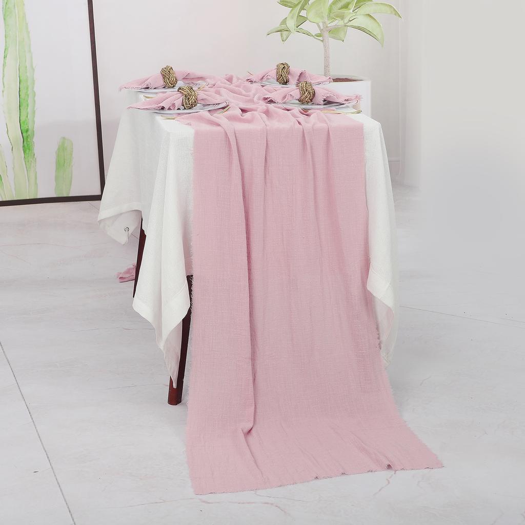 3 Set Cotton Linen Table Napkin Washable Dusty Pink Table Napkins for Family Dinners Decoration Wedding Party 16.54 X