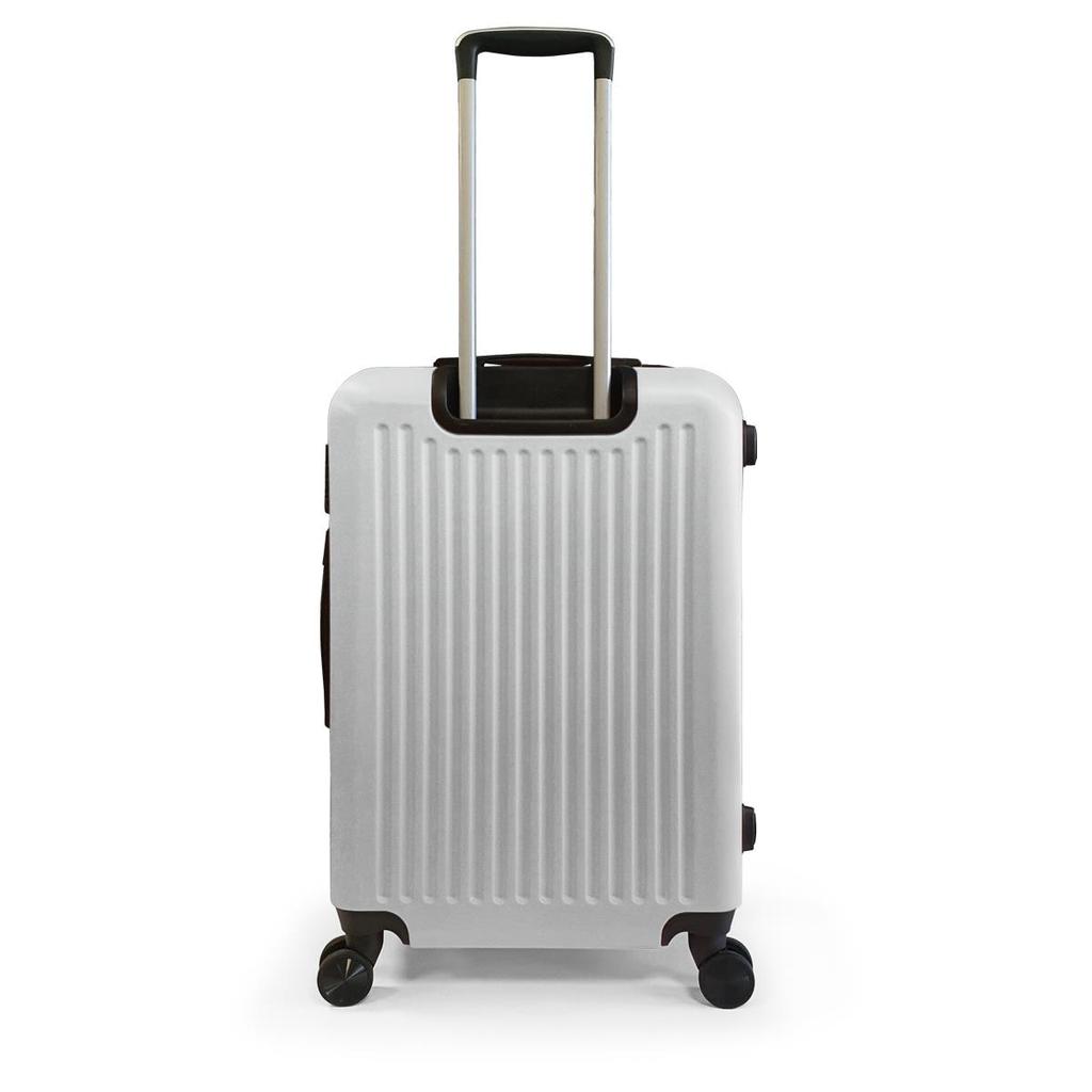 coral high Maleta pequeña ABS plateada 16431