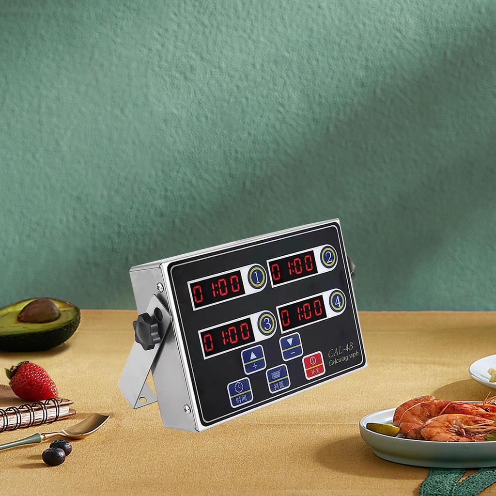 Digital Kitchen Timer Multi Channels Baking Clock Restaurant Timers for Home