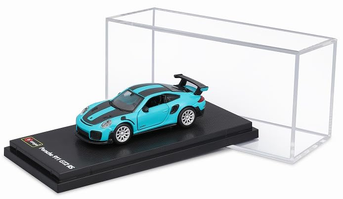 Kyosho Bburago Porsche 911 GT2 RS Miami Blue BUR59089BL 1/64 (Finished Model)
