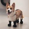Dog Suspender Boots Connected Dog Rain Shoes Waterproof Doggy Booties Adjustable Dog Paw Protectors