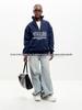 Stylish European & American Thickened Half-Zip Lapel Hoodie for Autumn & Winter - Comfy Hip Hop Look for Commuting