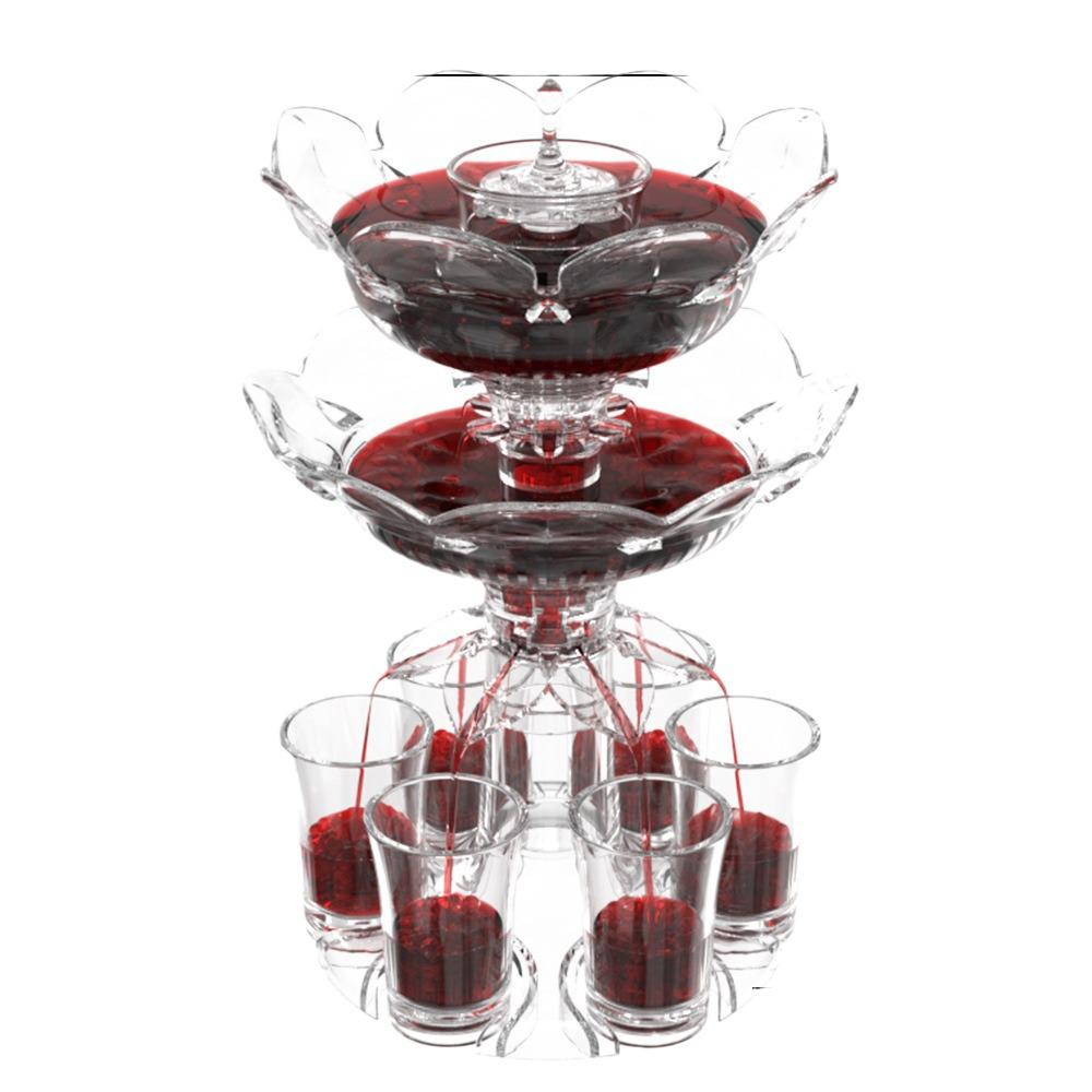 Set Decanter Lotus di Terza Generazione con Sei Bicchieri - Strumento per la Preparazione di Cocktail