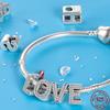 Passen Qikaola Armbänder Charms Sterlingsilber Kupfer 26 Alphabet Buchstaben Charms Perlen Für Frauen Feiner DIY Geburtstags Schmuck Geschenke