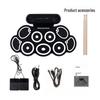 Portable Foldable Electronic Drum Set for Kids and Beginners
